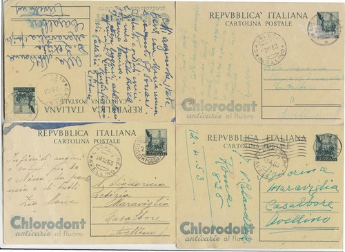 1953 lotto cartoline postale - 1953+lotto,